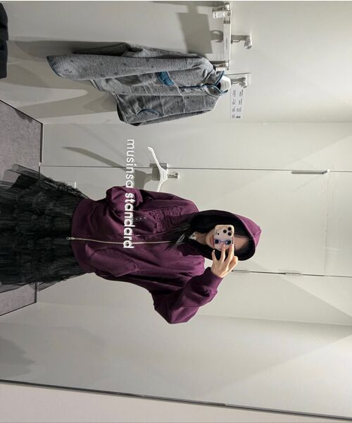 MUSINSA STANDARD WOMAN（ムシンサスタンダードウーマン）の「[オヘシオコラボ] シアーレイヤードチェックスカート [ブラック]（スカート・レディース・その他・SMALL/MEDIUM）」の13枚目の写真
