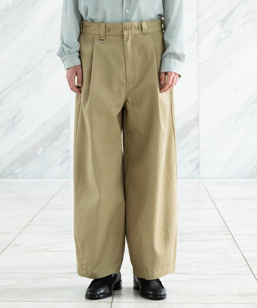 tk.TAKEO KIKUCHI（ティーケータケオキクチ）の「【別注】Dickies®　TRバレルパンツ（その他パンツ・メンズ・ブラック/ベージュ・03/02）」の11枚目の写真