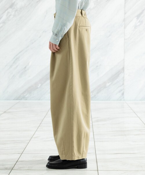 tk.TAKEO KIKUCHI（ティーケータケオキクチ）の「【別注】Dickies®　TRバレルパンツ（その他パンツ・メンズ・ブラック/ベージュ・03/02）」の12枚目の写真