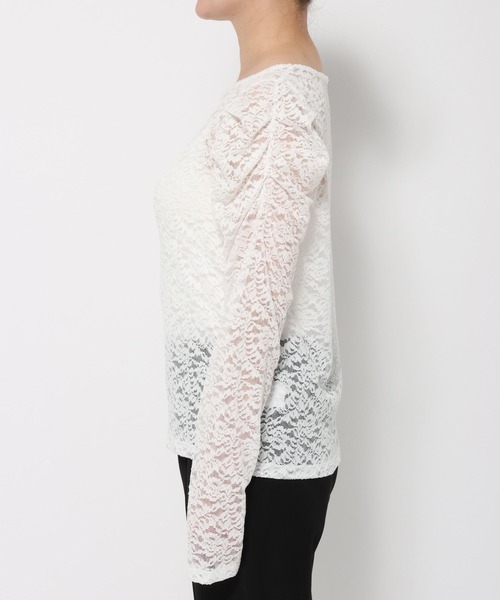 LEPSIM(レプシィム)の「《un STANDARD by LEPSIM》レースバルーンスリーブプルオーバー 1070184(Tシャツ/カットソー・レディース・ブラック/オフホワイト・FREE)」の16枚目の写真