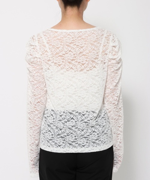 LEPSIM(レプシィム)の「《un STANDARD by LEPSIM》レースバルーンスリーブプルオーバー 1070184(Tシャツ/カットソー・レディース・ブラック/オフホワイト・FREE)」の17枚目の写真