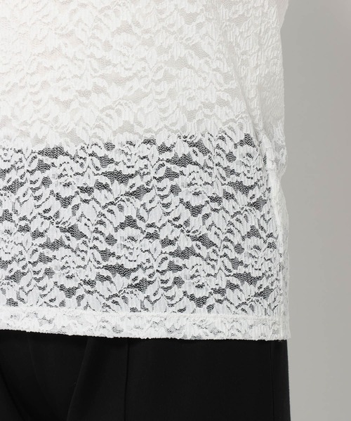 LEPSIM(レプシィム)の「《un STANDARD by LEPSIM》レースバルーンスリーブプルオーバー 1070184(Tシャツ/カットソー・レディース・ブラック/オフホワイト・FREE)」の20枚目の写真