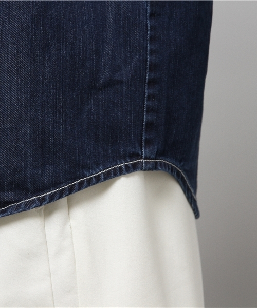 LIMITLESS LUXURY（リミットレスラグジュアリー）の「DENIMシャツ◆（シャツ/ブラウス・レディース・ネイビー/ブルー系その他・FREE）」の6枚目の写真