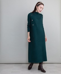 【セット】リブタートル×ジャンスカニットワンピース