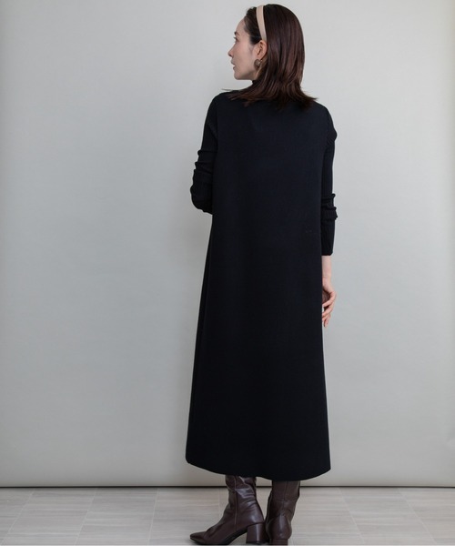 lodie(ロディ)の「【セット】リブタートル×ジャンスカニットワンピース(ワンピース・レディース・グリーン/グレー/ベージュ/ブラック・FREE)」の12枚目の写真