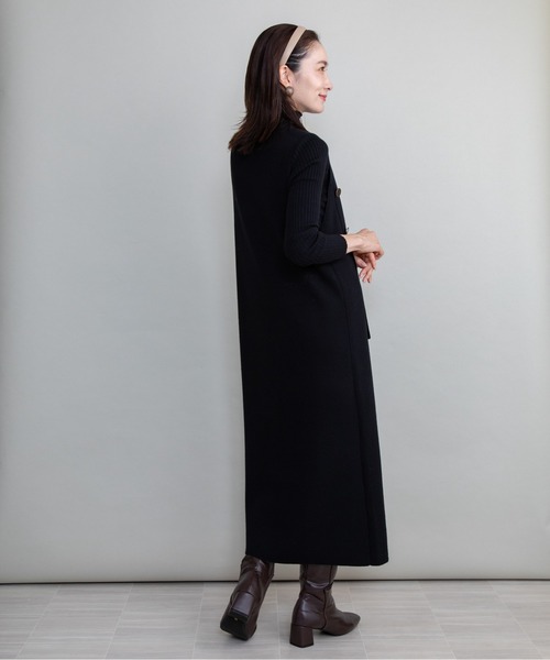 lodie(ロディ)の「【セット】リブタートル×ジャンスカニットワンピース(ワンピース・レディース・グリーン/グレー/ベージュ/ブラック・FREE)」の13枚目の写真