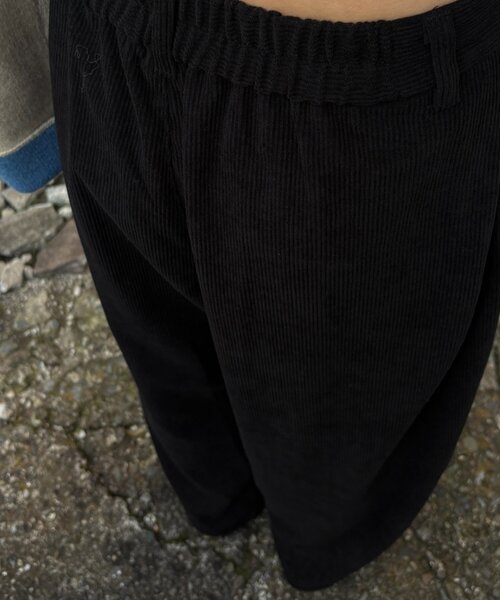 goocy(グーシー)の「コーデュロイタックパンツ(その他パンツ・レディース・ブラウン/ブラック・FREE)」の4枚目の写真