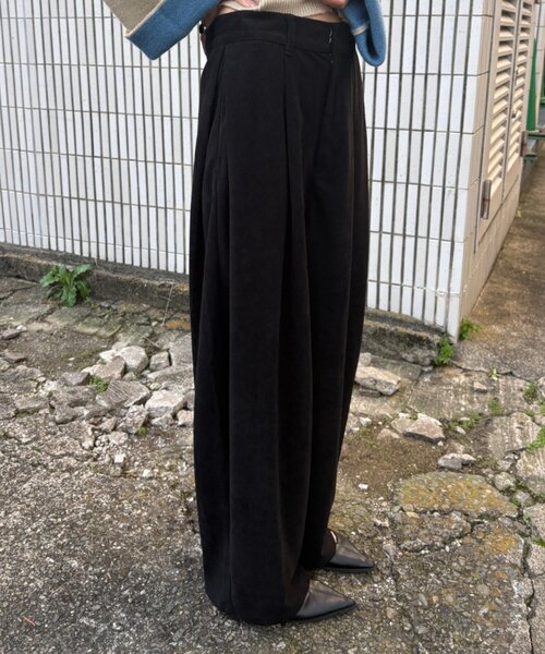 goocy(グーシー)の「コーデュロイタックパンツ(その他パンツ・レディース・ブラウン/ブラック・FREE)」の19枚目の写真