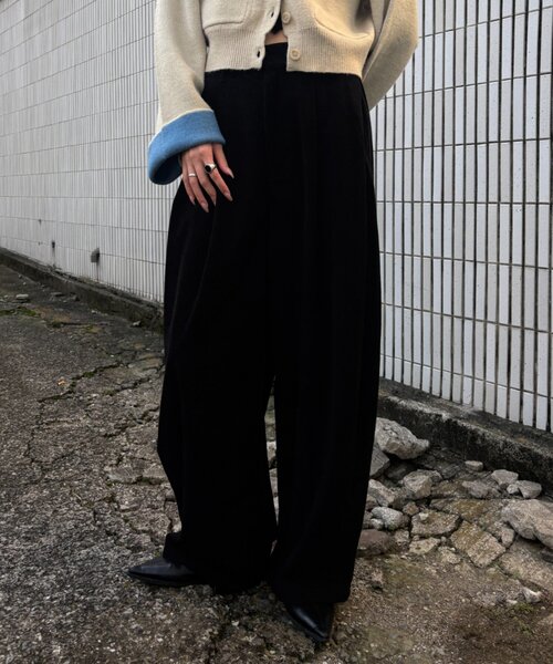 goocy(グーシー)の「コーデュロイタックパンツ(その他パンツ・レディース・ブラウン/ブラック・FREE)」の18枚目の写真