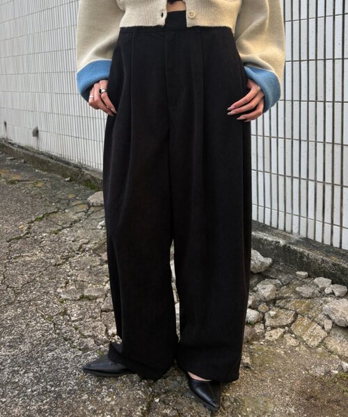 goocy(グーシー)の「コーデュロイタックパンツ(その他パンツ・レディース・ブラウン/ブラック・FREE)」の17枚目の写真