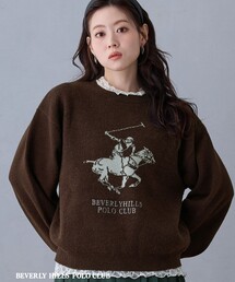 【BEVERLY HILLS POLO CLUB】ロゴニットプルオーバー