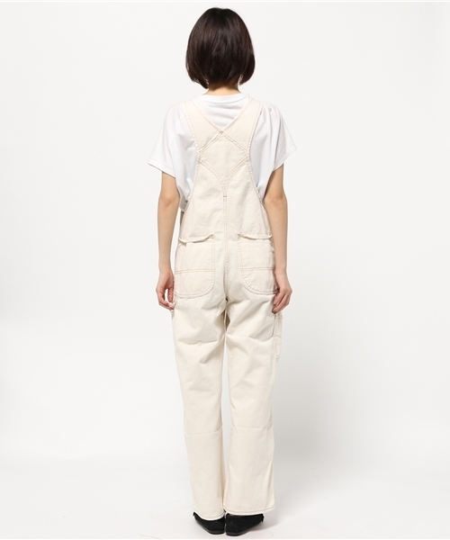 MOUSSY（マウジー）の「WIDE Overall（つなぎ/オールインワン・レディース・オフホワイト/ブルー・2/1）」の5枚目の写真