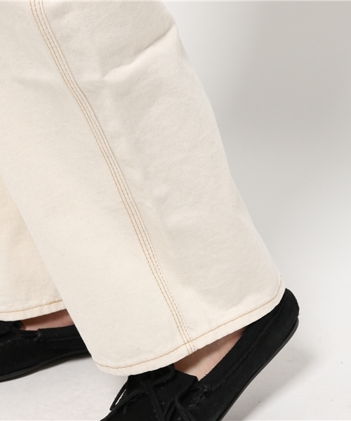 MOUSSY（マウジー）の「WIDE Overall（つなぎ/オールインワン・レディース・オフホワイト/ブルー・2/1）」の8枚目の写真