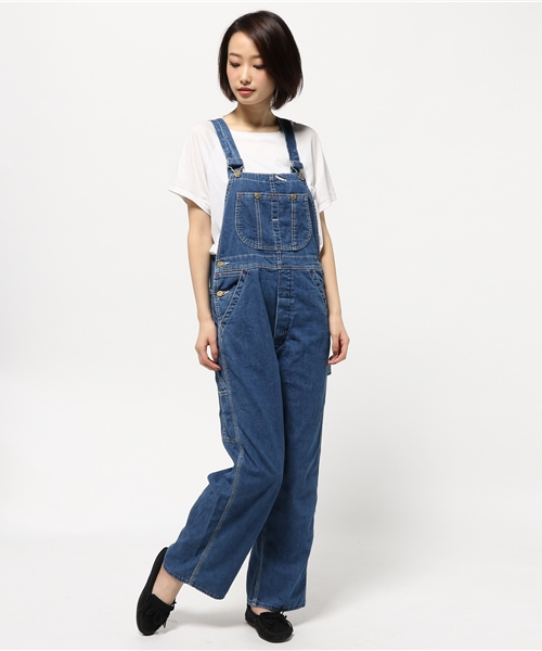 MOUSSY（マウジー）の「WIDE Overall（つなぎ/オールインワン・レディース・オフホワイト/ブルー・2/1）」の11枚目の写真