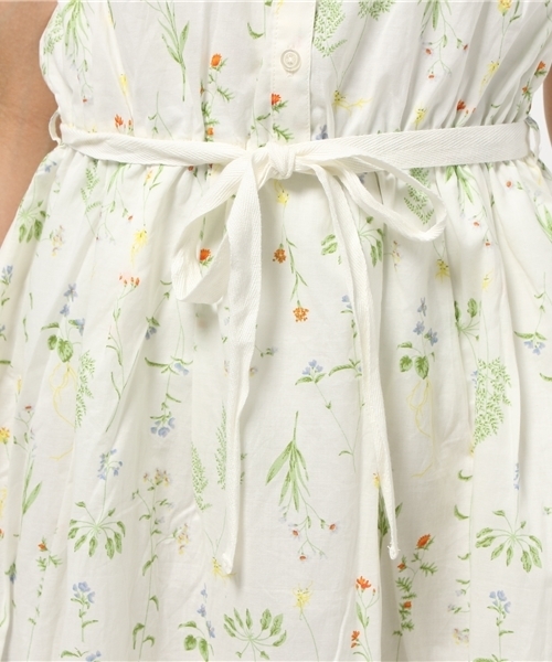 earth music&ecology（アースミュージックアンドエコロジー）の「【2016Summer】ボダニカルプリントワンピース（ワンピース・レディース・アイボリー/ブラック・FREE）」の6枚目の写真