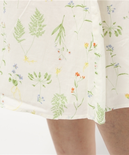 earth music&ecology（アースミュージックアンドエコロジー）の「【2016Summer】ボダニカルプリントワンピース（ワンピース・レディース・アイボリー/ブラック・FREE）」の7枚目の写真