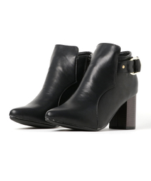 Noubel Voug Relax | Noubel Voug Relax(ヌーベル　ヴォーグ リラックス)/★2016年AW新作★ポインテッドトゥチャンキーヒールショートブーツ(ブーツ)