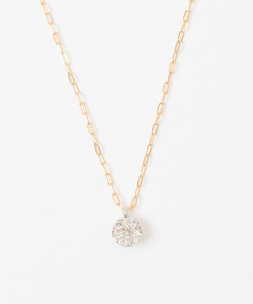 agete(アガット)の「<クラスターセッティング>K18ネックレス(ネックレス・レディース・イエローゴールド・FREE)」の11枚目の写真