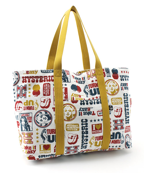 【未使用級】ヒステリックグラマー　LABORATORY柄のトートバッグ HYSTERIC GLAMOUR（ヒステリックグラマー）の「LABORATORY総柄