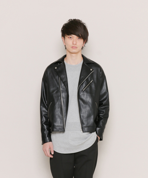 SENSE OF PLACE by URBAN RESEARCH（センスオブプレイスバイアーバンリサーチ）の「ビッグライダースジャケット（ライダースジャケット・メンズ・ブラック・FREE）」の11枚目の写真