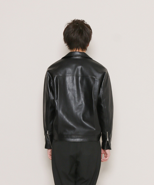 SENSE OF PLACE by URBAN RESEARCH（センスオブプレイスバイアーバンリサーチ）の「ビッグライダースジャケット（ライダースジャケット・メンズ・ブラック・FREE）」の15枚目の写真