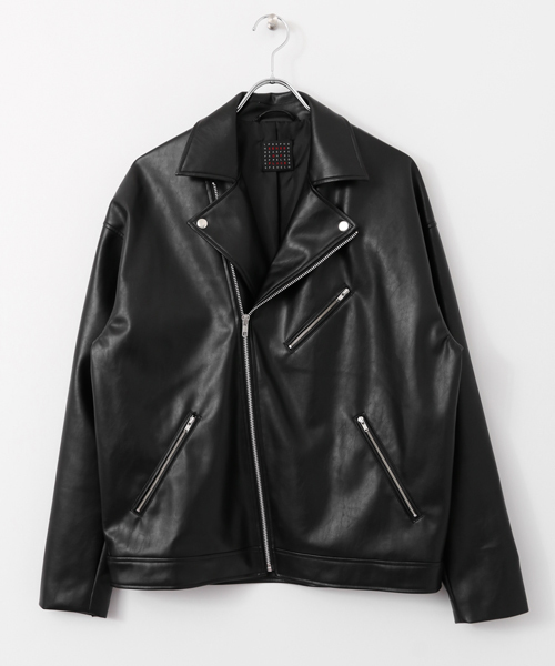 SENSE OF PLACE by URBAN RESEARCH（センスオブプレイスバイアーバンリサーチ）の「ビッグライダースジャケット（ライダースジャケット・メンズ・ブラック・FREE）」の5枚目の写真