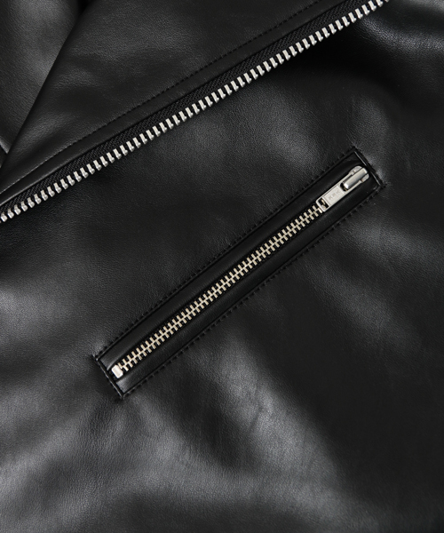 SENSE OF PLACE by URBAN RESEARCH（センスオブプレイスバイアーバンリサーチ）の「ビッグライダースジャケット（ライダースジャケット・メンズ・ブラック・FREE）」の21枚目の写真