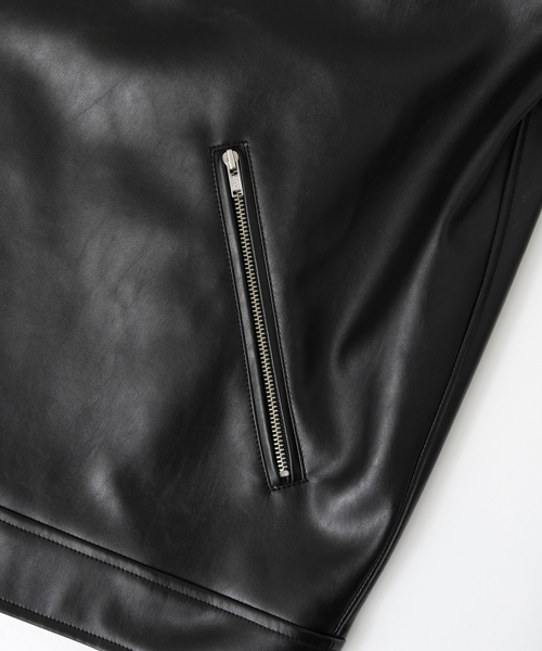 SENSE OF PLACE by URBAN RESEARCH（センスオブプレイスバイアーバンリサーチ）の「ビッグライダースジャケット（ライダースジャケット・メンズ・ブラック・FREE）」の3枚目の写真