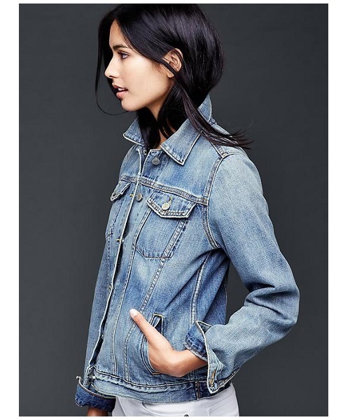 GAP（ギャップ）の「Gap 1969 Icon Denim Jacket（デニムジャケット・レディース・ブルー・M/L）」の2枚目の写真