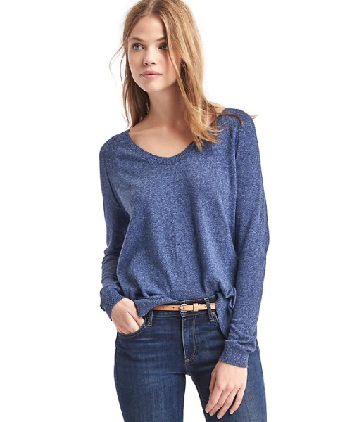 GAP（ギャップ）の「Gap 長袖ポインテールセーター（ニット/セーター・レディース・ホワイト/スモークピンク/ブラック/ライトグレー/オフホワイト/グレイッシュブルー/インディゴブルー・XXS/L/S/M/XS）」の5枚目の写真