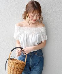 Khaju | Khaju:シャーリング2WAYブラウス◇(シャツ/ブラウス)