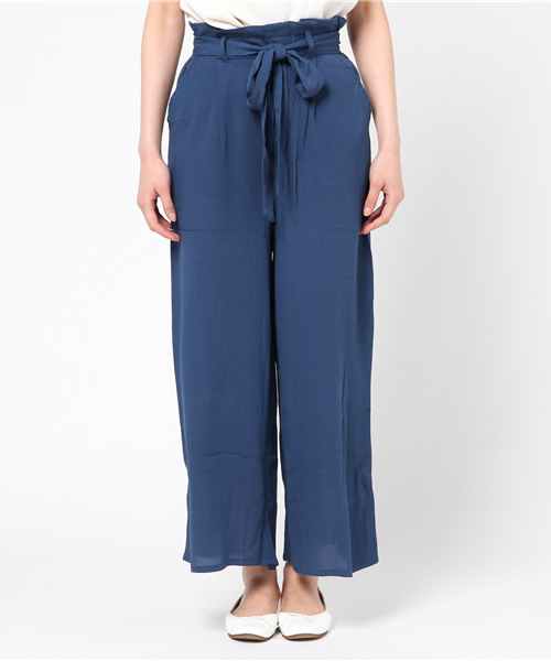 VENCEEXCHANGE（ヴァンスエクスチェンジ）の「レーヨン楊柳ワイドパンツ（その他パンツ・レディース・オレンジ/マスタード/ネイビー・MEDIUM）」の4枚目の写真