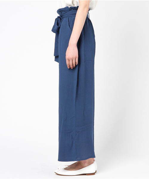 VENCEEXCHANGE（ヴァンスエクスチェンジ）の「レーヨン楊柳ワイドパンツ（その他パンツ・レディース・オレンジ/マスタード/ネイビー・MEDIUM）」の5枚目の写真