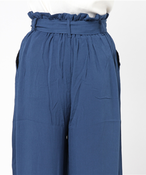 VENCEEXCHANGE（ヴァンスエクスチェンジ）の「レーヨン楊柳ワイドパンツ（その他パンツ・レディース・オレンジ/マスタード/ネイビー・MEDIUM）」の8枚目の写真