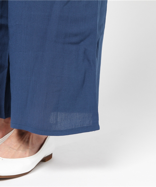 VENCEEXCHANGE（ヴァンスエクスチェンジ）の「レーヨン楊柳ワイドパンツ（その他パンツ・レディース・オレンジ/マスタード/ネイビー・MEDIUM）」の10枚目の写真