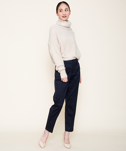 MARIEBELLE　JEAN（マリベルジーン）の「MARIEBELLE JEAN   テーパード トラウザー カラーパンツ   KIR(キール)/33173020（スラックス・レディース・ベージュ/ネイビー・26inch/23inch/24inch/25inch/27inch）」の13枚目の写真