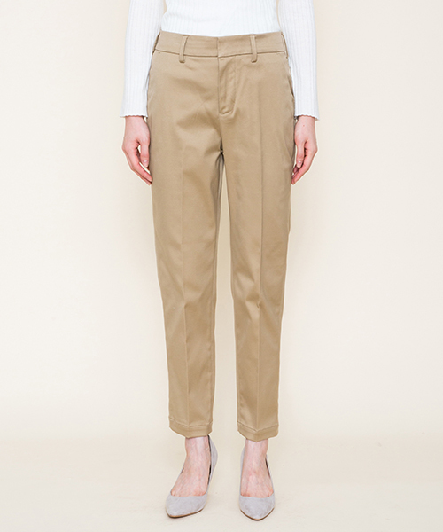 MARIEBELLE　JEAN（マリベルジーン）の「MARIEBELLE JEAN   テーパード トラウザー カラーパンツ   KIR(キール)/33173020（スラックス・レディース・ベージュ/ネイビー・26inch/23inch/24inch/25inch/27inch）」の14枚目の写真