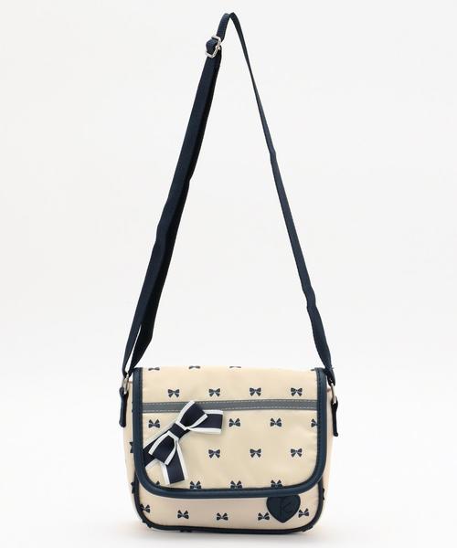 組曲 クミキョク の Kids雑貨 総柄リボンレッスンポシェット ショルダーバッグ Wear