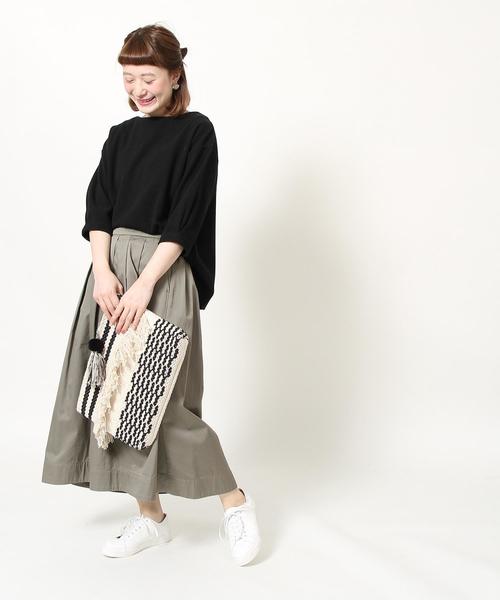 coen(コーエン)の「【大人気・追加生産】チノフレアマキシスカート(スカート・レディース・ブラック/ベージュ/カーキ/ネイビー・LARGE/MEDIUM)」の10枚目の写真