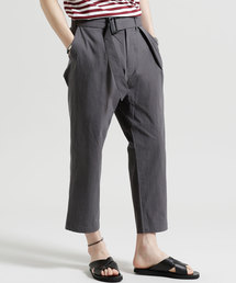 NANO universe | ベルテッドタックパンツ(スラックス)
