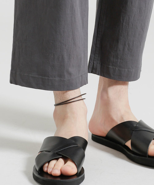 NANO universe（ナノユニバース）の「ベルテッドタックパンツ（スラックス・メンズ・カーキ/チャコール・LARGE/MEDIUM/SMALL）」の7枚目の写真