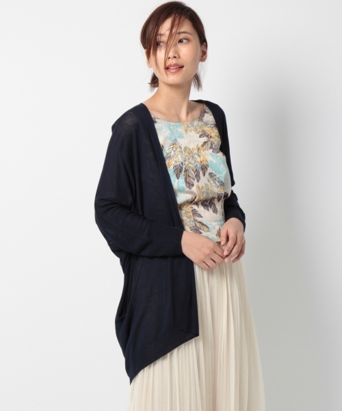 laboratory work（ラボラトリーワーク）の「レーヨントッパーカーデ（カーディガン/ボレロ・レディース・オフホワイト/グリーン/グレー/ネイビー・MEDIUM）」の4枚目の写真