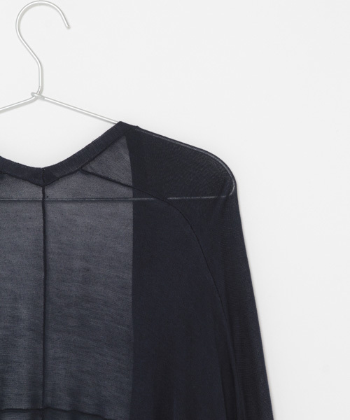 laboratory work（ラボラトリーワーク）の「レーヨントッパーカーデ（カーディガン/ボレロ・レディース・オフホワイト/グリーン/グレー/ネイビー・MEDIUM）」の10枚目の写真