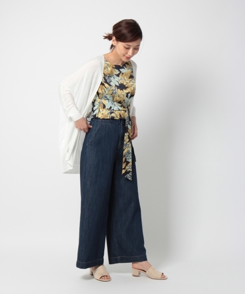 laboratory work（ラボラトリーワーク）の「レーヨントッパーカーデ（カーディガン/ボレロ・レディース・オフホワイト/グリーン/グレー/ネイビー・MEDIUM）」の17枚目の写真