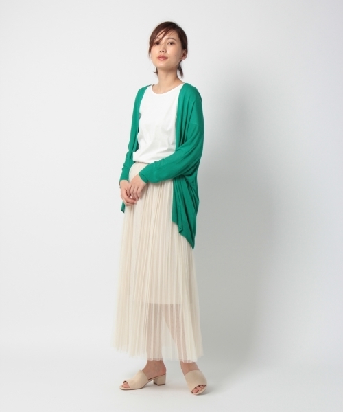 laboratory work（ラボラトリーワーク）の「レーヨントッパーカーデ（カーディガン/ボレロ・レディース・オフホワイト/グリーン/グレー/ネイビー・MEDIUM）」の15枚目の写真