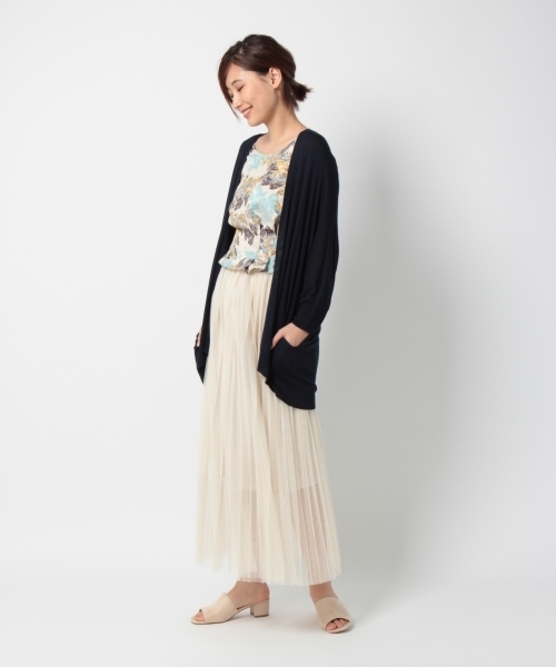 laboratory work（ラボラトリーワーク）の「レーヨントッパーカーデ（カーディガン/ボレロ・レディース・オフホワイト/グリーン/グレー/ネイビー・MEDIUM）」の13枚目の写真