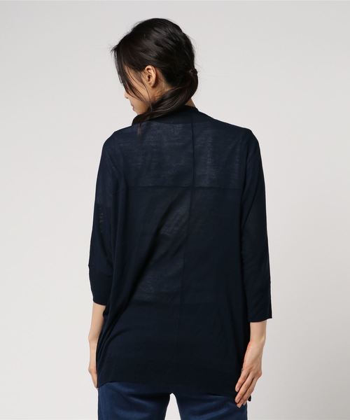 laboratory work（ラボラトリーワーク）の「レーヨントッパーカーデ（カーディガン/ボレロ・レディース・オフホワイト/グリーン/グレー/ネイビー・MEDIUM）」の6枚目の写真