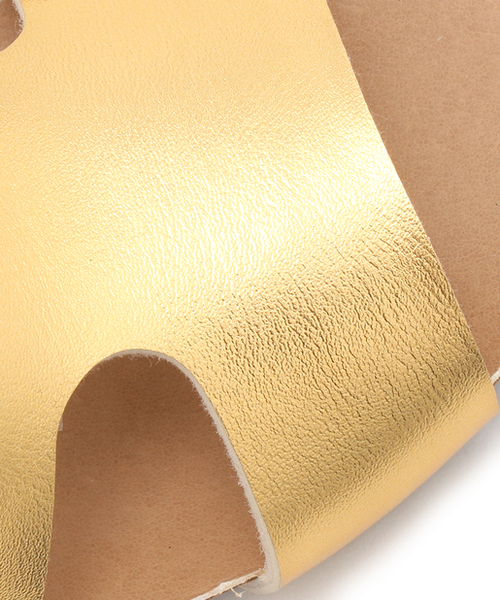 PLAKTON(プラクトン)の「【PLAKTON/プラクトン】メタリックフラットサンダル(サンダル・レディース・シルバー/ゴールド・36/37/38)」の13枚目の写真