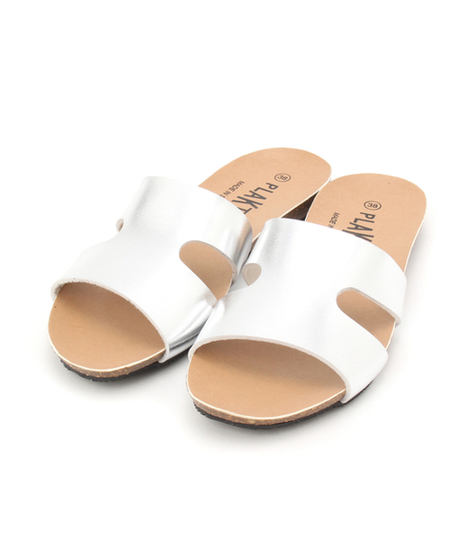 PLAKTON(プラクトン)の「【PLAKTON/プラクトン】メタリックフラットサンダル(サンダル・レディース・シルバー/ゴールド・36/37/38)」の14枚目の写真