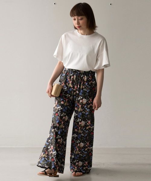 【美品】Liberty エリオポール パンツ 花柄 リバティキャミブラウス｜HELIOPOLE｜HÉLIOPÔLE（エリオポール